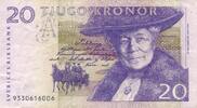 Schweden 20 Kroner 1994 III-, mit Knick 7.04 US$ Tax included +  11.73 US$ shipping
