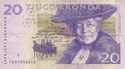 Schweden 20 Kroner 1994 IV, Stark gebraucht 5.87 US$ Tax included +  11.73 US$ shipping