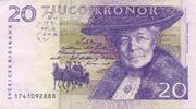 Schweden 20 Kroner 1994 III, Gewellt 7.04 US$ Tax included +  11.73 US$ shipping