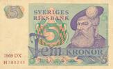 Schweden 5 Krone 1969 II 5.87 US$ Tax included +  11.73 US$ shipping
