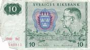 Schweden 10 Krone 1981 IV, Stark gerbraucht 5.87 US$ Tax included +  11.73 US$ shipping