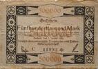 Deutschland Deutsches Reich 500.000 Mark Notgeld Deutsch-Luxemburgische Bergewerks- & Hütten Aktiengesellschaft Bochum -