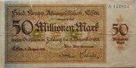 Deutschland Deutsches Reich 50 Mio. Mark Notgeld Fried. Krupp Aktiengesellschaft, Essen -