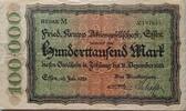 Deutschland Deutsches Reich 100.000 Mark Notgeld Fried. Krupp Aktiengesellschaft, Essen -