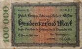 Deutschland Deutsches Reich 100.000 Mark Notgeld Fried. Krupp Aktiengesellschaft, Essen -
