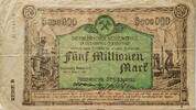 Deutschland Deutsches Reich 5 Mio. Mark Notgeld Reinische Stahlwerke Duisburg Meiderich -