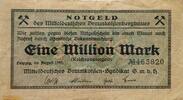 Deutschland Deutsches Reich 1 Mio. Mark Notgeld des Mitteldeutschen Braunkohlenbergbaues Leipzig -