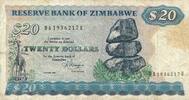 Simbabwe 20 Dollars Banknote Reserve Bank of Zimbabwe -