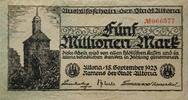 Deutschland Deutsches Reich 5 Mio. Mark Notgeld der Stadt Altona -