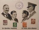 Drittes Reich Deutschland AK Propaganda 2. Weltkrieg Ansichtskarte Postkarte Zur historischen Begegnung -