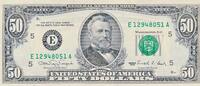 USA - Vereinigte Staaten v. Amerika $ 50 Dollars 1990 Geldschein Banknote Richmond Virginia unc