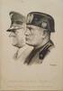 Drittes Reich Deutschland AK Propaganda 2. Weltkrieg Ansichtskarte, Postkarte Führer Adolf Hitler, Duce Benito Mussolini -