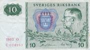 Schweden 10 Kronor / Kronen 1983 III 4.69 US$ Tax included +  11.73 US$ shipping