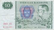 Schweden 10 Kronor / Kronen 1983 III 4.69 US$ Tax included +  11.73 US$ shipping
