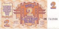 Lettland 2 Rubli Beispiel Foto -