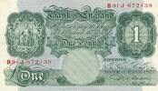 Großbritannien 1 Pound Banknote Großbritannien 1 Pound (1949-55) -