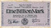 Crefeld Eine Billion Mark Gutschein der Landkreise -
