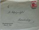 Drittes Reich Deutschland Briefumschlag, 2. Weltkrieg Oberbürgermeister Burg b. Mgb. Magdeburg -