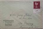 Drittes Reich Deutschland Briefumschlag, 2. Weltkrieg Briefmarkenzentrale u. Münzenhandlung Regensburg, Deustche Goldschmiedekunst -
