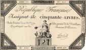 Frankreich 50 Livres Assignat -