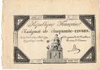 Frankreich 50 Livres Assignat -