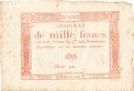 Frankreich 1000 Francs Assignat, de mille Francs -