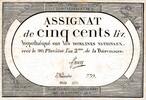 Franreich 500 Livres Assignat -