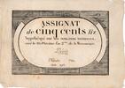 Frankreich 500 Livres Assignat -
