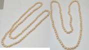 Lange Kette Perlencollier Perlenkette mit Akoya Perlen endlos -