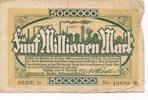 Deutschland Deutsches Reich 5 Millionen Mark Notgeld Willich Rheinland, Stahlwerk Becker Aktiengesellschaft -