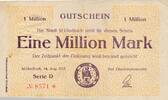 Deutschland Deutsches Reich 1 Million Mark Notgeld Stadt Mönchengladbach -