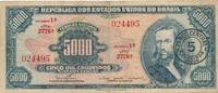 Brasilien 5 Cruzeiros Novos sur 5000 Cruzeiros -