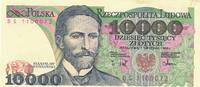 Polen 10000 Zloty Geldschein -
