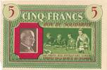 Frankreich 5 Francs Bon de Solidarité, Gefangenlager -