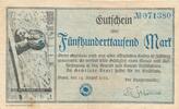 Deutschland Deutsches Reich 500000 Mark Notgeldschein, Bonn Beuel, Rheinland -