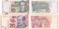 Kroatien 10 und 20 Kuna 2x Banknote -