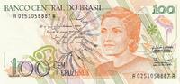 Brasilien 100 Cruzados Geldschein -