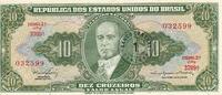 Brasilien 10 Cruzeuros Überdruck 1 Centavo -