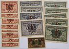 Deutschland Deutsches Reich 6* 10, 4* 20, 25, 5* 50 Pfennig Notgeld Arnstadt Thüringen, Bad Arolsen Hessen 16 Stück -