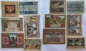 Deutschland Deutsches Reich 10, 20, 50, 75 Pfennig, 1, 2 Mark Notgeld Halle Sachsen-Anhalt, Hagenau, Münden Niedersachsen, Haltern Westfalen -