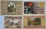 Deutschland Deutsches Reich 25, 2*50, 75Pfennig Notgeld Herzlake Niedersachsen, Hildburghausen Thüringen 4 Stück -