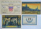 Deutschland Deutsches Reich 2*25, 2*50 Pfennig Notgeld Hohenwestedt Schleswig-Holstein, Hüls, Bad Honnef, Hohndorf 4 Stück -