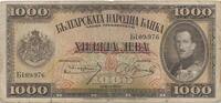 1000 Lewa Leva 1925 Bulgarien Banknote III-