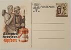 Deutschland, Drittes Reich, 2. Weltkrieg AK Postkarte, Ganzsache, Propaganda Kämpfen Arbeiten Opfern, Winterhilfswerk -