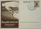 Deutschland, Drittes Reich, 2. Weltkrieg AK Ansichtskarte, Postkarte, Ganzsahce Olympische Spiele 1936 Berlin, Schwerin Wir Bauen Auf Stempel, Propaganda -