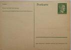 Deutschland, Drittes Reich, 2. Weltkrieg AK Propaganda, Postkarte, Ganzsache 5 Pf Hitler, Grün -