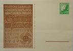 Deutschland, Drittes Reich, 2. Weltkrieg AK Postkarte, Ganzsache, Propaganda Deutsche Sammle-Gemeinschaft d. NSG Kraft durch Freude, Ausstellung Berlin -