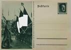 Deutschland, Drittes Reich, 2. Weltkrieg AK Ansichtskarte, Ganzsache, Propaganda Feldpostkarte zur Reichsparteitag, RAD Aufmarsch -