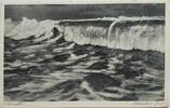 Deutschland, Drittes Reich, 2. Weltkrieg AK Ansichtskarte, Postkarte von Juist nach Eppingen Baden, Sturmflut Nordseebad -