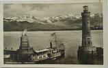 Deutschland, Drittes Reich, 2. Weltkrieg AK Ansichtskarte, Postkarte LINDAU-Bodensee, Hafeneinfahrt -